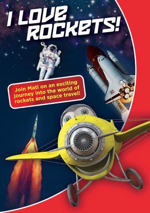 I Love Rockets! Children's DVD about rockets and space travel - DVD cover front