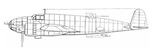 Warbird Picture - Possibly a side drawing from one of the few surviving pieces of documentation on this design.