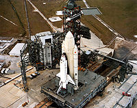 Airplane Picture - STS-1 on the launchpad (1981)