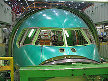 Airplane Picture - Boeing 767 Section 41 fuselage nose assembly