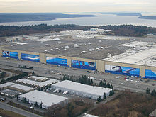 Airplane Picture - Boeing's Everett Factory, site of 767 manufacture along with the 747, 777, and 787.