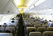 Airplane Picture - 767-300 economy cabin with traditional interior