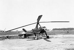 Aviation History - Juan de la Cierva - Autogiro Pitcairn PCA-2, build in the United States under license of Juan de la Cierva.
