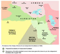 World War 1 Picture - Provisions of the Treaty of Sevres for an independent Kurdistan