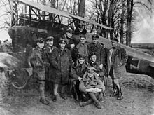 World War 1 Picture - Manfred von Richthofen with other members of Jasta 11