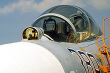 Airplane Picture - Su-27UB cockpit showing IRST system