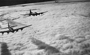 Airplane Pictures - Boeing B-17F bombing through overcast - Bremen, Germany, on 13 Nov. 1943