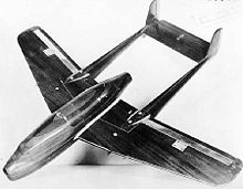 Airplane Picture - Bell XP-59 wind tunnel model. Original pusher-propeller design.