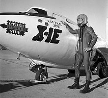 Airplane Picture - The X-1E, christened ‘Little Joe’, with pilot Joe Walker.