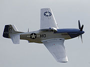 Airplane Pictures - Miss Helen, a P-51D in its wartime markings as flown by Capt Raymond H. Littge of the 487 FS, 352 FG, on aerial display in 2007. It is the last original 352 FG P-51 known to exist