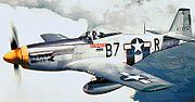 Airplane Pictures - Lt. Vernon R Richards, 374th FS, 361st FG. Early production P-51D-5-NA without tail fillet