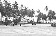 Airplane Pictures - A-24B taxiing at Makin Island
